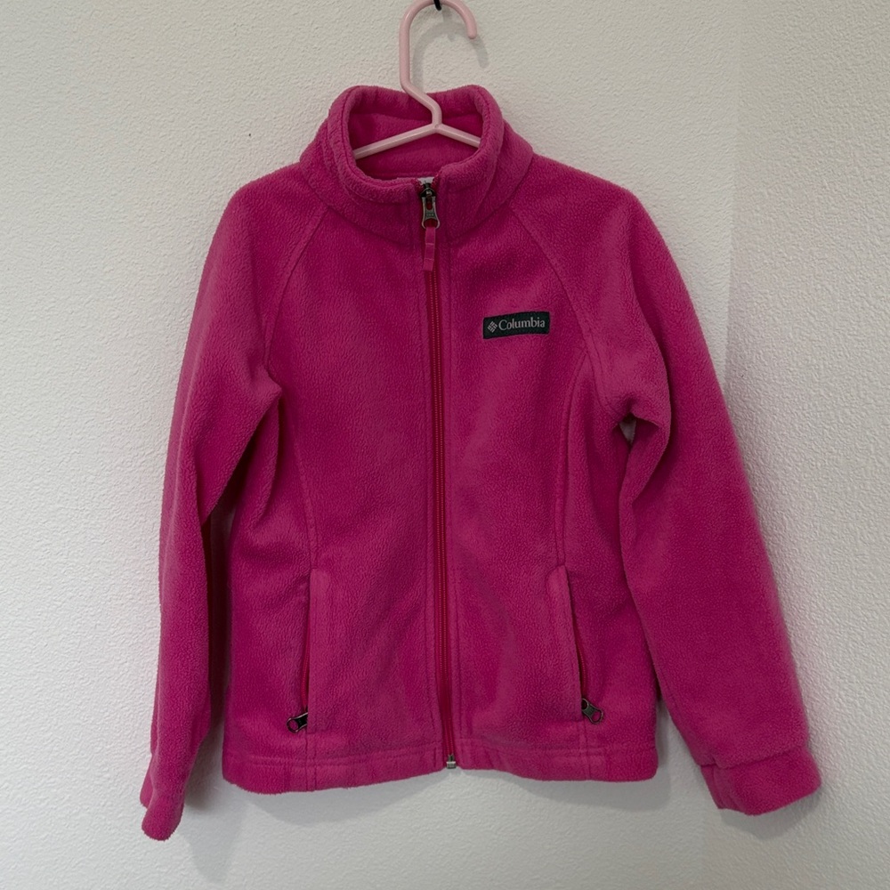 Columbia Vibrant Pink Full-Zip Fleece